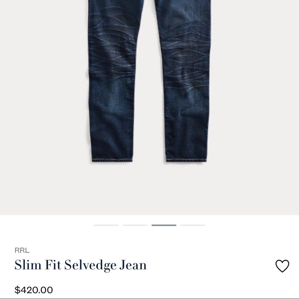 RRL jeans by Ralph Lauren